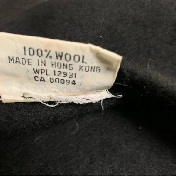Wool Beret Hat Black One Size - Picture 10 of 10